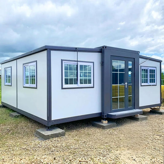 Lincoln Store Portable Prefabricated Tiny Home 13x20ft, Mobile Expandable Plastic Prefab House for Hotel, Booth, Office, Guard House, Shop, Villa, Warehouse, Workshop (with Restroom). - WoodArtSupply