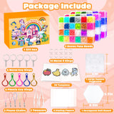 Fuse Beads Kit - 72 Colors 5mm Fuse Beads Set with Pegboards, Ironing Papers and Accessories, Fuse Beads 3 Boxes, DIY Craft Kits for Kids, Arts and Crafts Gifts for Girls & Boys Christmas Birthday AJAZPER