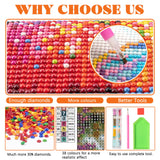 Tontut 10 Pack Diamond Painting Kits, Landscape Beach Diamond Art Painting for Adults Beginners, DIY Landscape Painting Diamond Art Full Round Diamond Crafts Wall Decor 12 x 16 inches Tontut