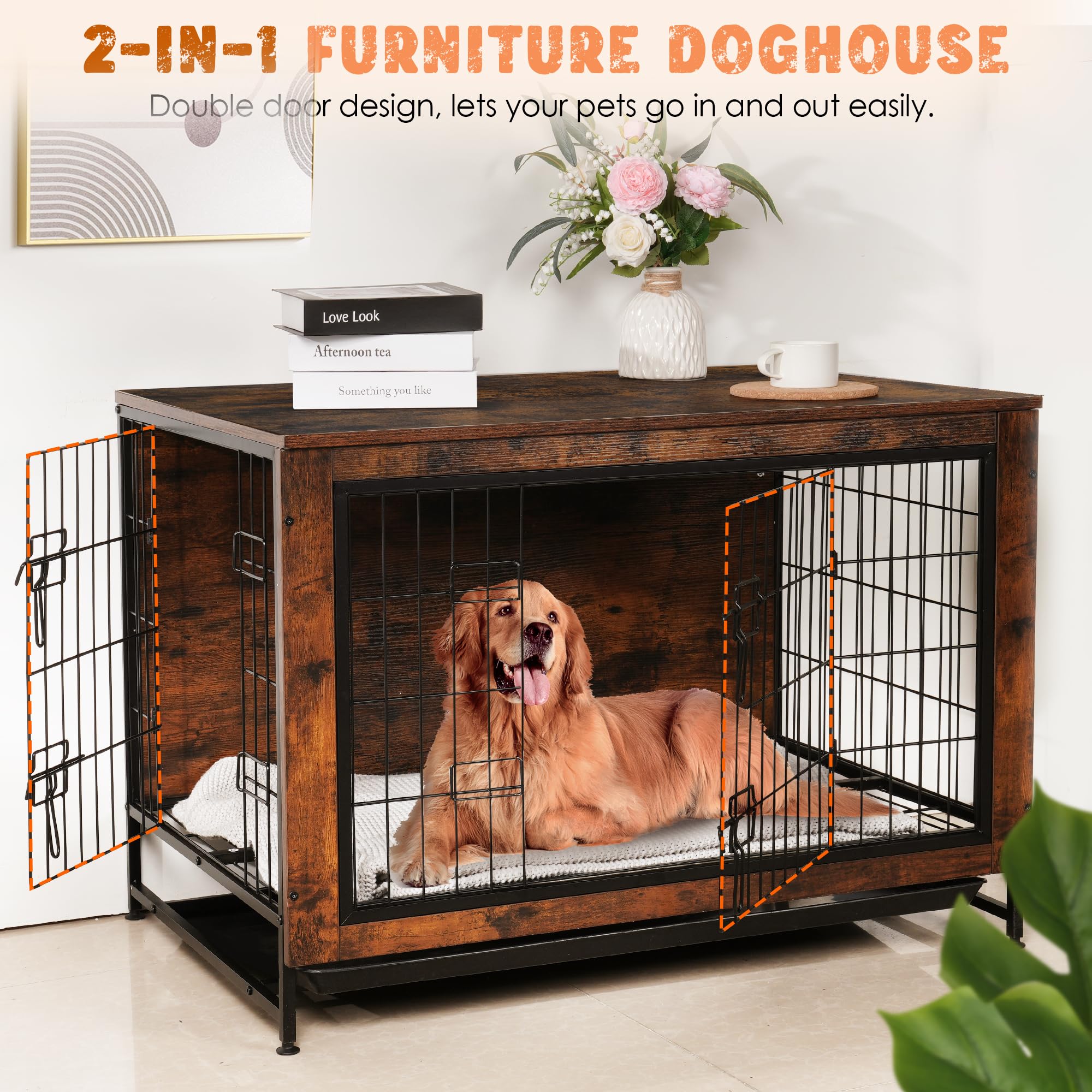 Medium large dog crate best sale