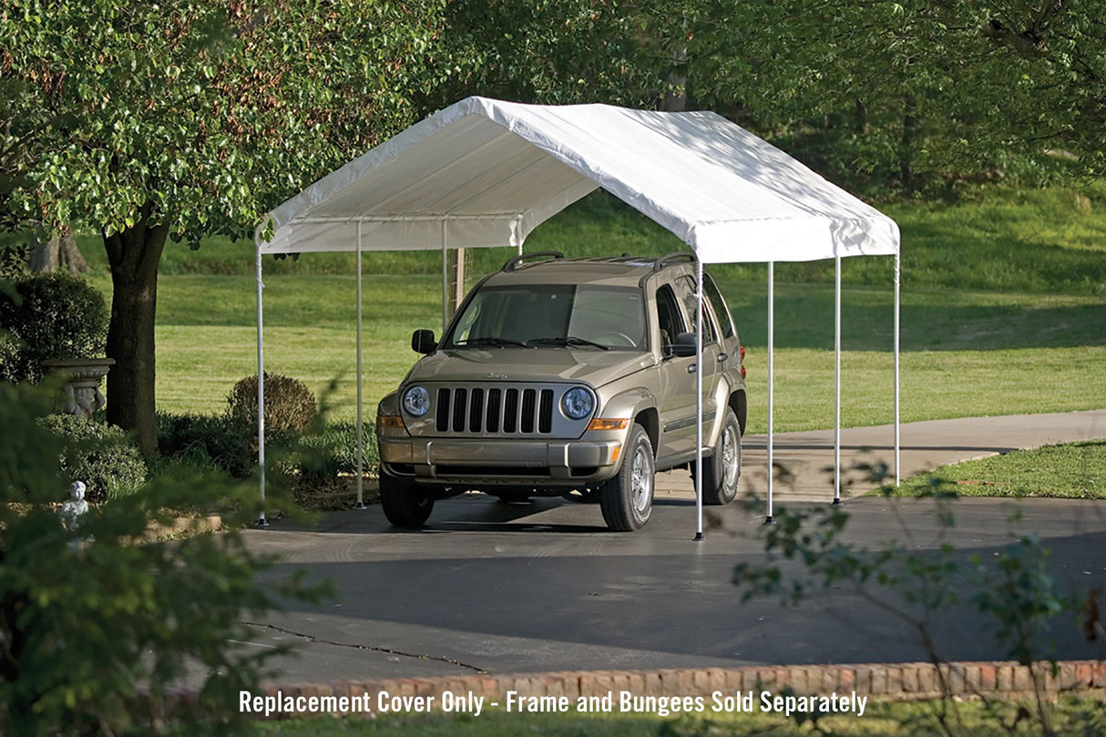 ShelterLogic MaxAP Canopy Replacement Cover, White, 10 x 20 ft. ShelterLogic