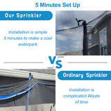 Vantic Trampoline Sprinkler, Net Friendly Water Sprinkler for Kids, 360° Rotating Trampoline, 5 Minutes Quick Setup Accessories, Blue Vantic