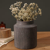 Rustic Vases for Home Decor. Ceramic Vase for Dining Table Decor. Terracotta Decorative Vase 6.1IN. ZSHLXM ZSHLXM