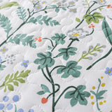 HoneiLife Queen Quilt Bedding Set - 3 Pieces Microfiber Quilt Sets Lightweight Bedspreads Reversible Coverlets Retro Bed Cover Floral Bedding Set Wildflower Quilts All Season Use HoneiLife