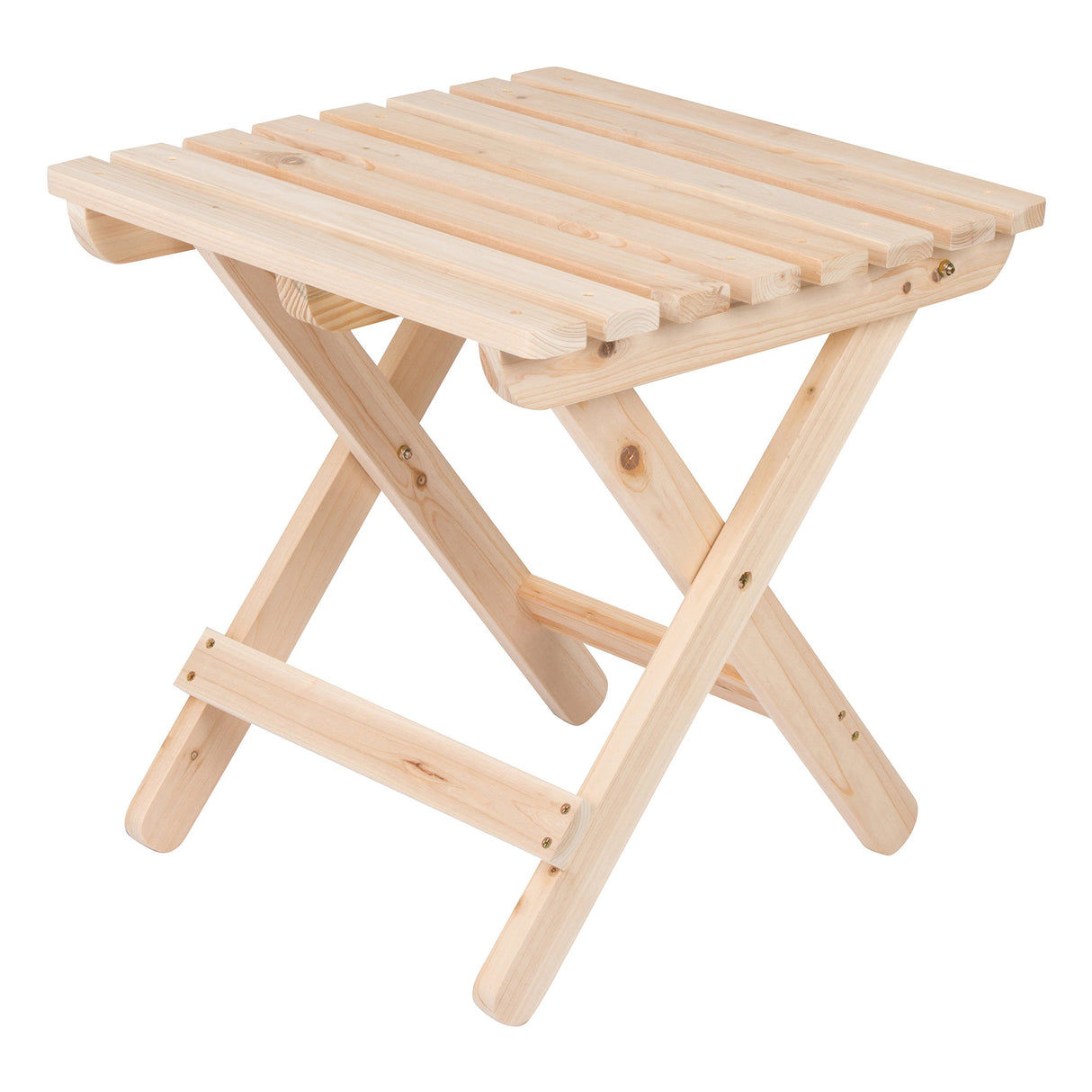 Shine Company Adirondack Square Folding Wood Side Table – Natural Shine Company