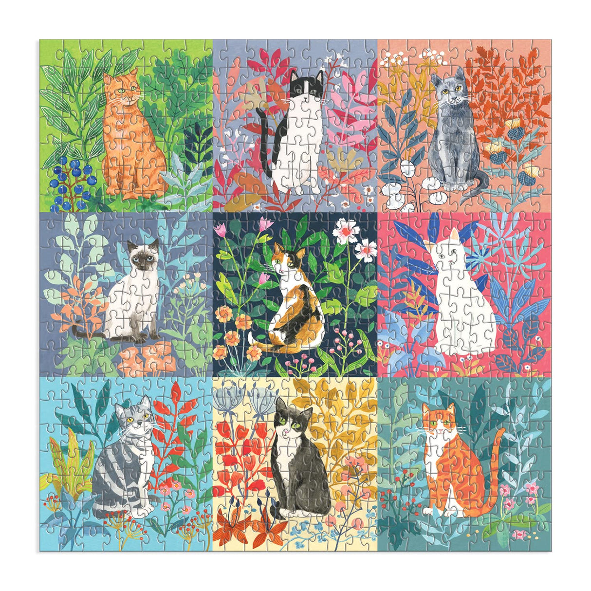 Good Puzzle Co. Cats and Flowers Galison