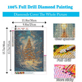Christmas Diamond Art Kits for Adults, Christmas Tree Diamond Painting Kits for Beginner, 5D DIY Full Drill Gem Art Paint by Diamonds Dots Crafts Kits for Home Decor Gift 12x16inch LumiCraft