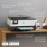 HP OfficeJet Pro 8035 All-in-One Wireless Printer - Includes 8 Months of Ink, HP Instant Ink, Works with Alexa - Basalt (5LJ23A) HP