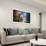 JOOZ Large Diamond Painting Kits for Adults DIY 5D City Street Scene Diamond Art Kits for Adults Full Drill Diamond Painting Flowers Gem Painting Kits for Gift Home Wall Decor 27.5x15.7 Inch JOOZ