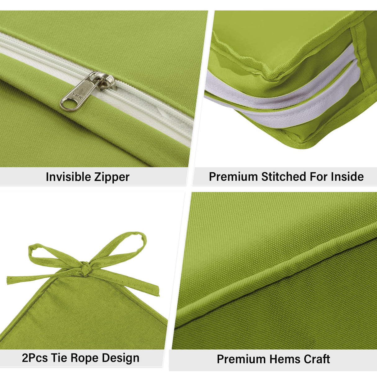 Snubbull 3 Pack Outdoor Patio Seat Cushions Replacement Covers Fit for 4 Pieces 4-Seater Wicker Rattan Patio Conversation Set Loveseat Chair Couch Furniture,36x18x2,18x18x2,Burgundy-Cover Only Snubbull