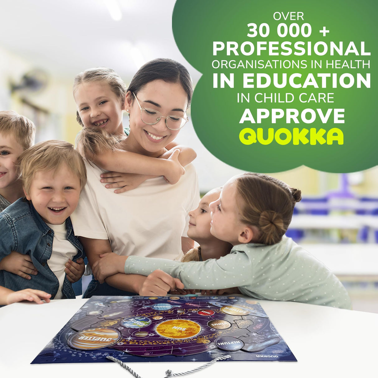 QUOKKA Magnetic Toddler Puzzles Ages 3-5 - 3 Educational Travel Games Puzzles for Kids Ages 4-6 - Space, USA and World Map Learning Toys for Boy and Girl 2-4 Learn United States QUOKKA