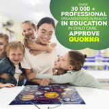 QUOKKA Magnetic Toddler Puzzles Ages 3-5 - 3 Educational Travel Games Puzzles for Kids Ages 4-6 - Space, USA and World Map Learning Toys for Boy and Girl 2-4 Learn United States QUOKKA