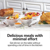 Hamilton Beach 6-Quart Slow Cooker with 3 Cooking Settings, Dishwasher-Safe Stoneware Crock & Glass Lid, Silver (33665G) Hamilton Beach