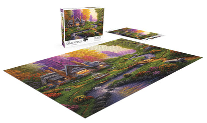 Buffalo Games - Geno Peoples - A Dreamy Retreat - 2000 Piece Jigsaw Puzzle for Adults Challenging Puzzle Perfect for Game Nights - 2000 Piece Finished Size is 38.50 x 26.50 - WoodArtSupply