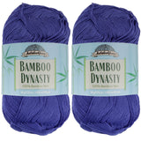JubileeYarn Bamboo Dynasty - 50g/Skein Baby Weight Bamboo - 83 Royal Blue - 2 Skeins BambooMN