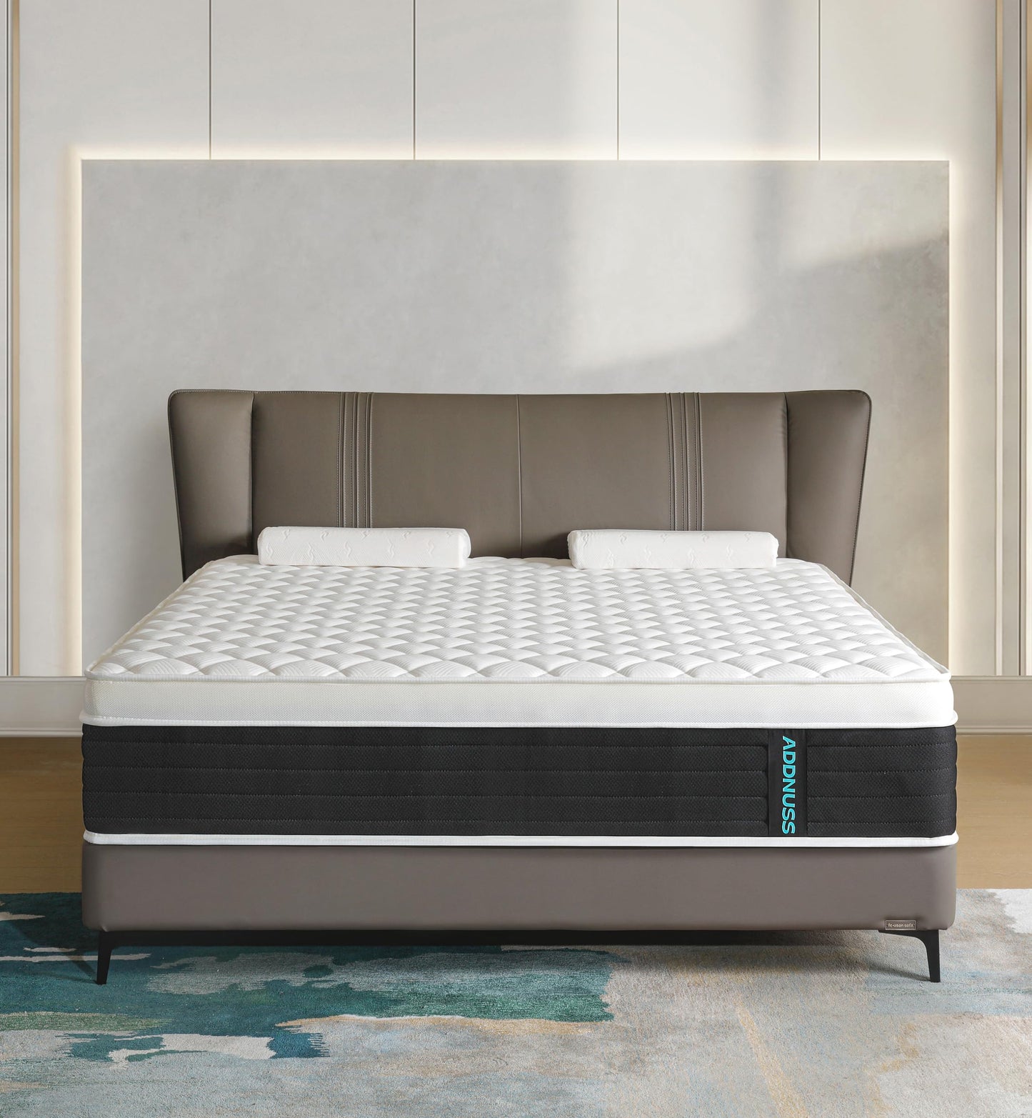 ADDNUSS Queen Mattresses,Memory Foam 10 Inch Hybrid Black Queen Mattress in a Box,Individual Pocket Spring Breathable Comfort for Sleep Supportive and Pressure Relief,CertiPUR-US.