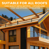 3 Pack Pergola Roof Riser, 304 Stainless Steel Roof Riser Brackets for Patio Cover, 90 Degree Adjustable Saddle Pergola Roof Riser Beam Brackets for Gazebo Roof Patio Pergola (Saddle Brackets) PURRPAXZ