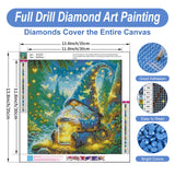 Camocin Diamond Art Kits for Adults Gnomes, 5D Gnome Diamond Painting Kits for Adults Beginners, DIY Gnome Full Round Dots Drill Gem Art Kit for Gift Home Wall Decor 14 x 14 Inch Camocin