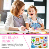 Eccliy 70 Pieces Sublimation Blank Canvas Makeup Bags Bulk Blank DIY Heat Transfer Cosmetic Makeup Bags Canvas Pen Case Pencil Bags Clear Sublimation Blank Pouch with Zipper(White,4.33 x 7.09 Inch) Eccliy