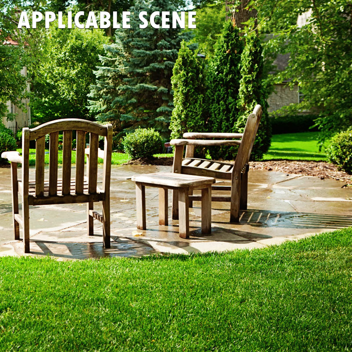 Heyroll Artificial Turf Grass Indoor Outdoor 7 ft x 15 ft, 0.8 inch Realistic Synthetic Fake Grass, Artificial Lawn Rug Dog Pets Mat, Turf Carpet for Patio Landscape Backyard, Custom Size Heyroll