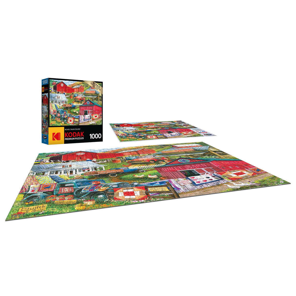 RoseArt - Kodak Premium - Country Compilation - 1000 Piece Jigsaw Puzzle for Adults RoseArt
