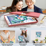 SJUTOUCI Snowman Diamond Art Kits for Adults, Diamond Painting Kits for Beginners, 5D Round Diamond Dots Gem Craft Art Home Wall Decor 12x12 inch, Winter SJUTOUCI