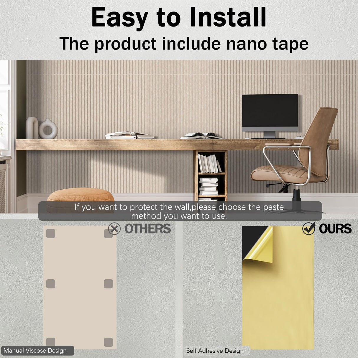 10 Pack Acoustic Panels,47.2x23.6x0.4 inch Acoustical Wall Panels,Large Soundproof Panels,Self-Adhesive Sound proof panels for walls,Acoustic Treatment for Recording Studio&Office Vertical,White EVENRISING