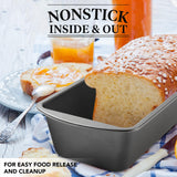Extra Large Bread Pan, 13" x 5" Long Loaf Pan, Nonstick Baking Pan, Rectangular Loaf Tin, Set of 2 Tiawudi