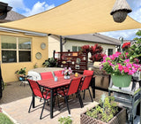 INFRANGE 10' x 15' Rectangle Sun Shade Sails Canopy UV Block for Patio Deck Pergola Yard Lawn Outdoor Activities (Beige) INFRANGE