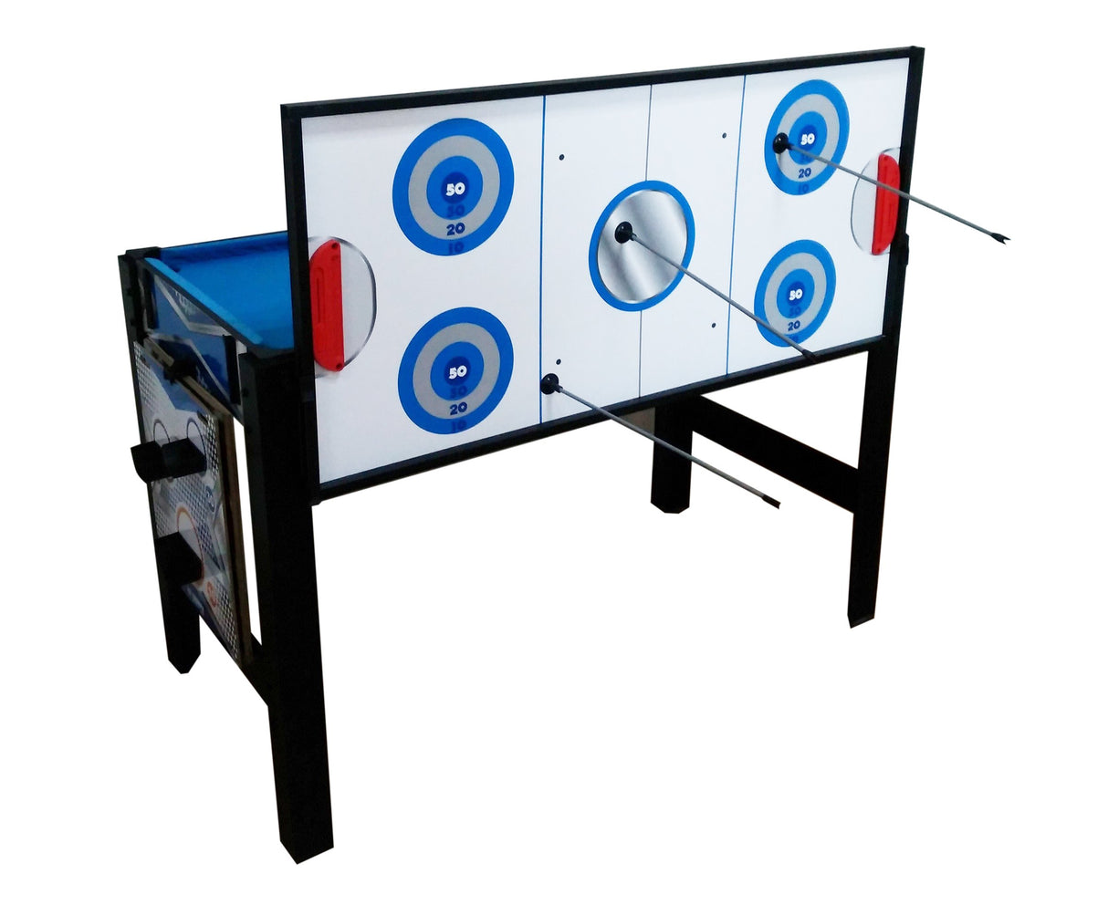 Triumph 13-in-1 Combo Game Table Includes Basketball, Table Tennis, Billiards, Push Hockey, Launch Football, Baseball, Tic-Tac-Toe, and Skee Bean Bag Toss Triumph Sports