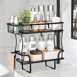 Kitstorack 2-Tier Over Toilet Storage, Easy to Install without Drilling or Screwing, Suitable for Bathroom Organizers and Storage, Over the Toilet Shelf as Space Savers Kitstorack