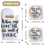 30 Pieces Blank Sublimation Oven Mitts Set Include Blank Sublimation Heat Resistance Oven Gloves and Blank Sublimation Pot Holders for DIY Kitchen Dining Room Accessories Patelai