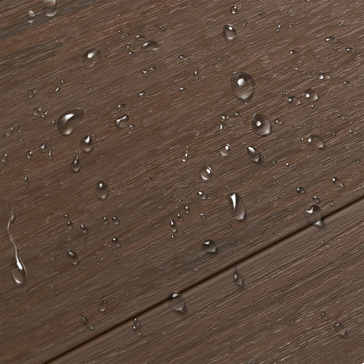 6 Ft×6 Ft Garden Privacy Fence, Outdoor Wood Plastic Composite Fence Panel, Waterproof Screen No Dig Adjustable Weatherproof, Complete Kit Without Post, Brown treslam