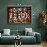 Dog Puzzles for Adults 1000 Pieces, Cat Jigsaw Puzzle Birthday Cake Puzzle Christmas, Funny Animal Puppy Kittens Puzzle, Holiday Jigsaw Puzzle PICKFORU