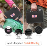 Kinghardcase 9mm Gun Case Lockable, TSA Approved Firearm Travel Case with 1 TSA Lock, Pistol Case Hard Shell, Gun Safe for Handgun, Pistol, Revolver - Shockproof Gun Storage 10.3 x 8.8 x 3 inch Kinghardcase