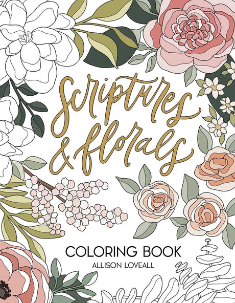 Scriptures and Florals Coloring Book WoodArtSupply