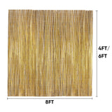 Jollybower 6ft x 8ft x 0.4" D Natural Bamboo Fence, Outdoor Rolled Bamboo Fencing, Decorative Bamboo Privacy Screen for Garden Backyard Balcony Jollybower