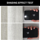 Joydeco 100% Greyish White Blackout Curtains 108 inches Long Linen Curtains 2 Panels Set Burg for Bedroom Living Room Blackout Darkening Thermal Insulated Back tab RodPocket(52x108 inchGreyishWhite) Joydeco