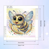MVVMTOP Diamond Art Painting Kit, DIY Bee 5D Special Shape Crystal Diamond Partial Diamond Art Painting Mosaic Making Craft, Suitable for Home Wall Decor Art Gift, AT088 MVVMTOP