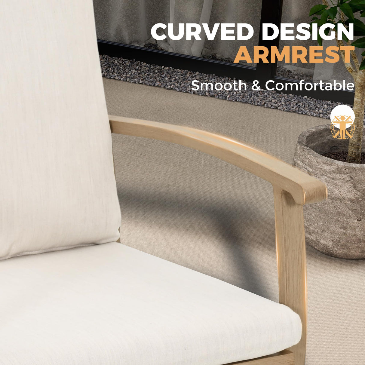 HAPPATIO Aluminum 9 Piece Patio Dining Set - Aluminum Outdoor Dining Set for 8, Patio Dining Table and Chairs Set, Patio Furniture with Table and Chairs (Beige) HAPPATIO