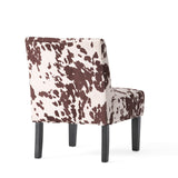 Christopher Knight Home Kassi Fabric Accent Chairs, 2-Pcs Set, Milk Cow Christopher Knight Home