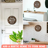 WOODAMORE Home Sweet Home Sign Wall Decor - Wood Farmhouse Wall Sign for Home Decor, Plaque Wall Hanging Rustic Home Sign for Living Room, Bedroom, Front Door WOODAMORE