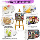 JYLMOOD Paint by Number for Adult Kits, DIY Cartoon Acrylic Oil Painting Kits for Adults Kids Beginners for Home Wall Decor Gifts 16x20 Inch (No Frame) JYLMOOD