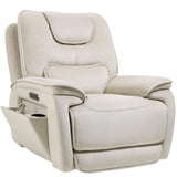 EONIX Triple Motor Lay Flat Zero Gravity Power Recliner Chair with Heat and Massage, Independent Adjustable Backrest Footrest Headrest, 400lbs Heavy Duty Medium Size, Stylish Chenille, Cream White EONIX