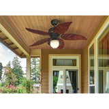 Westinghouse 7236200 Oasis Indoor/Outdoor Ceiling Fan with Light, 48 Inch, Oil Rubbed Bronze Westinghouse