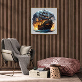 WOODBESTS Wooden Puzzle for Adults, Sailing Ship Puzzle (S, 100pcs, 9.8"x9.7") Beautiful Wooden Box, Wooden Jigsaw Puzzles Unique Shape, Birthday Gifts for Adults and Kids Family Game WOODBESTS