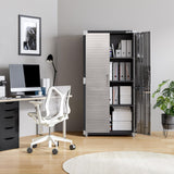 Seville Classics UltraHD Solid Steel Lockable Metal Storage Cabinet Locker Organizer, w/Adjustable Shelves for Garage, Warehouse, Office, Classroom, Graphite, 36" W x 24" D x 72" H Seville Classics