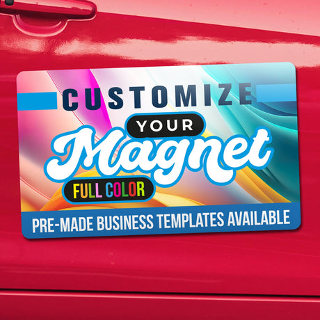 instMerch Custom Car Magnets — Custom Vehicle Magnetic Signs for Business Cars, Trucks, Vehicles — Magnetic Car Signs Customized with Your Full-Color Image, Text — Business Magnets for Trucks instMerch