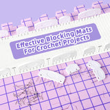 CESUSME Blocking Mats for Knitting, Crochet Blocking Boards for Crochet Projects, Extra Thick Blocking Mat Boards for Crochet Projects with 150 T-pins and Storage Bag for Knitting Crochet Projects CESUSME