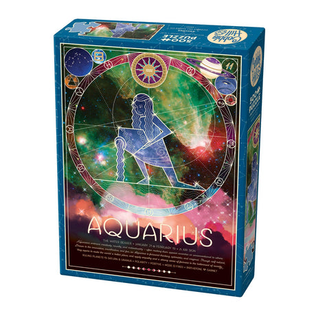 Cobble Hill 500 Piece Zodiac Puzzle - Aquarius - Sample Poster Included Cobble Hill Puzzle Company Ltd.